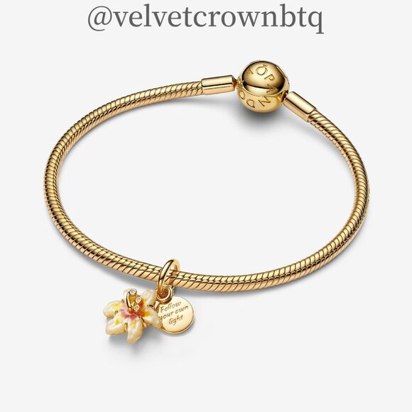 Pandora Disney Tangled Sundrop Flower Glow-in-the-dark Charm - Picture 3 of 5